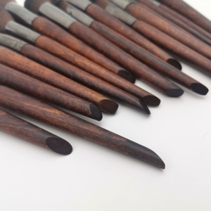 Ensemble de 16 pinceaux de maquillage à manche en bois, poils naturels, pour fond de teint, estompage, anticernes, fard à paupières, visage - Product Image 4