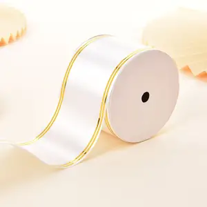 Festival Good Quality 80mm Gift Paper Ribbon with Metallic Yarn Ceremony Ribbon