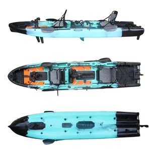 Canoë <span class=keywords><strong>de</strong></span> loisirs et <span class=keywords><strong>de</strong></span> pêche à deux <span class=keywords><strong>places</strong></span> Viking 14 pieds, double propulsion à pédales, haute qualité, vente chaude, haute performance - Product Image 5