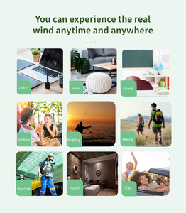 Customisable <b>12</b>-<b>Inch</b> Solar Panel <b>Desk</b> <b>Fan</b> with LED Lights and Wireless Speaker - Product Image 6