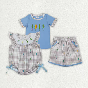 Tenues d'été pour bébés filles et garçons RTS Sibling, ensembles de vêtements de golf - Product Image 5