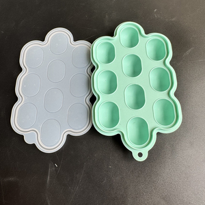 Molde de silicona para helados de bebé, fabricante de alimentos para bebés, alimentador de frutas para bebés, bandeja mordedor, bandeja congeladora para dentición con leche materna - Product Image 1