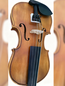 Violino para Iniciantes MiaoSenGuang Modelo VL3 Acabamento Fosco Preço de Atacado Tampo/Lados em Abeto Sólido Fundo em Madeira Escala em Ébano - Product Image 6