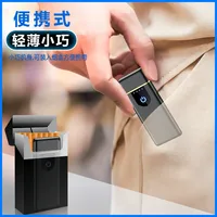 Briquet électrique rechargeable USB sans flamme, coupe-vent, mince, léger, super silencieux, pour fêtes