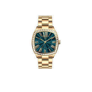 นาฬิกาข้อมือผู้หญิง Tonneau Decorative Watch Vow Glow ขนาด 18 มม. หน้าปัดกระจกควอตซ์ สายโลหะผสม สายบาง เหมาะสำหรับงานปาร์ตี้ ธุรกิจ และเป็นเครื่องประดับเสริมชุด - Product Image 1