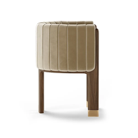 Chaise de réception de Restaurant d'hôtel, chaise de chambre à coucher, mobilier créatif minimaliste, fauteuil de salle à manger en bois massif