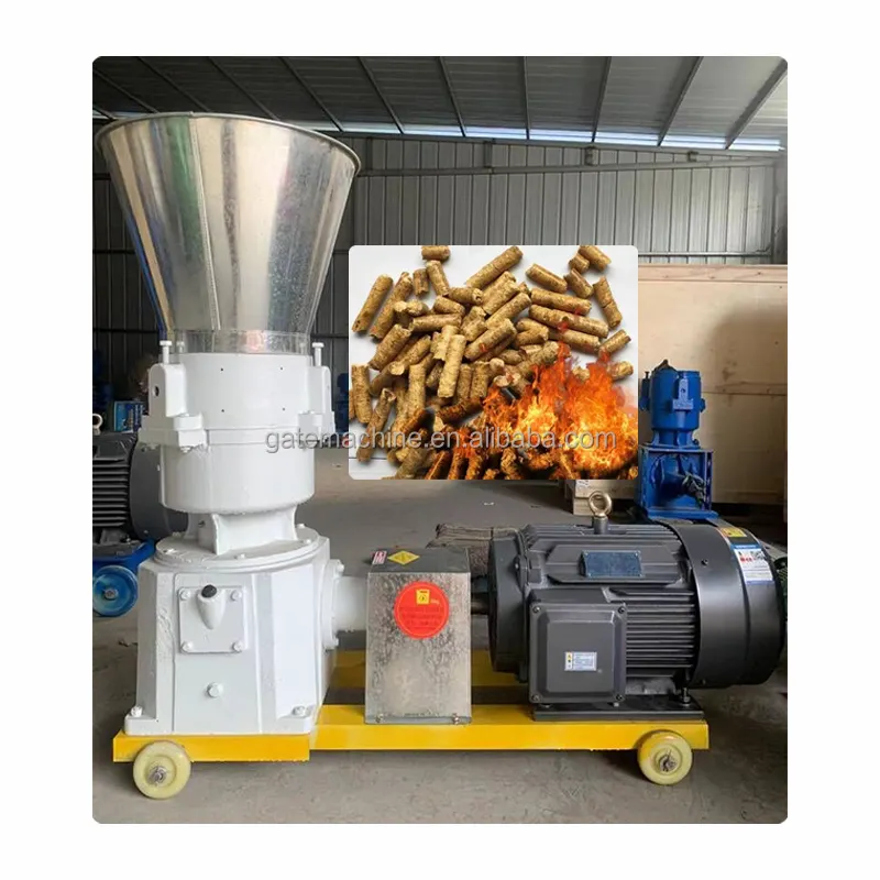 GATE 900-1200KG/H ISO 9001 Mould Wood Pressing Pellet Machine Machines For Make Pellet Wood Machines For Make Pellet Wood