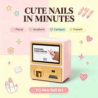 Impresora de Arte de Uñas 3D de Alta Definición con IA, Pantalla Táctil de Acero Inoxidable de 22 Pulgadas, Compatible con ADA, Gestión Basada en la Nube, 3 Años de Garantía
