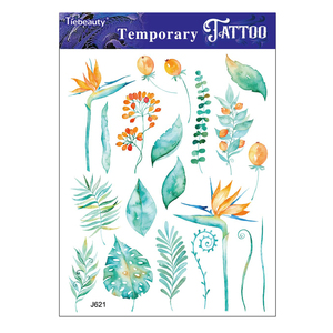 Design di moda di fabbrica colorato adesivo temporaneo per tatuaggio taglie 5 di lusso per il braccio del corpo trucco impermeabile finto tatuaggio temporaneo - Product Image 6