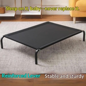 Cama Clássica Calmante para Cães, Cama Retangular Sólida de Ferro Forjado, Casinha Elevada Universal para Quatro Estações, Caverna em Caixa para Gatos e Cães - Product Image 3