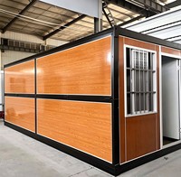 Maison conteneur pliable X à prix abordable, bureau préfabriqué, maison mobile pliable, panneau sandwich léger et écologique pour bureau