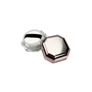 Caja de Polvo Cosmético Transparente Octogonal de 8g, Color Oro Rosa, Estilo <span class=keywords><strong>Rihanna</strong></span>, Portátil, con Esponja, Subcaja para Muestras - Product Image 4