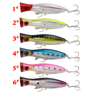 Appâts artificiels flottants 125mm 40g boîte de couleur eau de mer grand <span class=keywords><strong>leurres</strong></span> de pêche Popper <span class=keywords><strong>pour</strong></span> thon truite bar brochet <span class=keywords><strong>leurres</strong></span> de pêche - Product Image 6