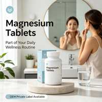 Comprimés de magnésium, complément nutritionnel quotidien pour adultes