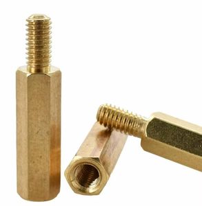 एकल अंत पीतल हेक्सागोनल गतिरोध पीले तांबे के एंकर को थ्रेडेड स्पेयर स्टड श्रेणी के साथ - Product Image 3