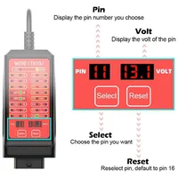 WOYO CTB007 Caja de diagnóstico OBD, Caja de prueba CAN, Herramientas de diagnóstico, Probador OBD2 para escáner de diagnóstico de voltaje de 16 pines, 75 cm