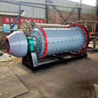 Broyeur à billes à moteur AC 900*1800 pour l'exploitation minière et le traitement de la poudre de pierre de ciment, haute capacité 2t/h