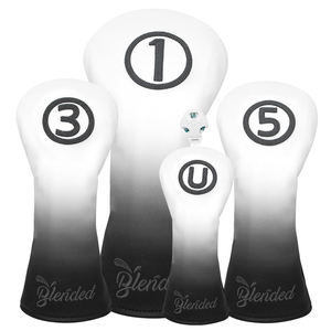 Ensemble de housses de tête de golf à livraison rapide, avec bande élastique, pour driver, style rétro - Product Image 1