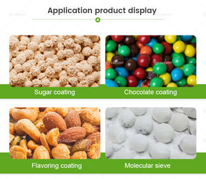 <strong>Chocolate</strong> <strong>Covering</strong> Machine for Almonds <strong>Peanuts</strong> Automated Powder Coating Machine Anti-Corrosion Energy Saving - Product Image 4