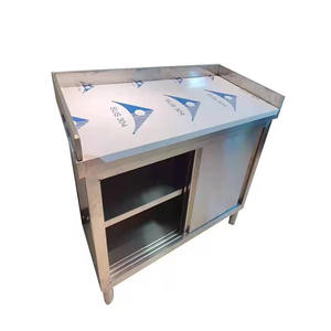 Table de cuisine Victory Kitchen modèle VCT, en acier inoxydable, avec armoire, pour boulangerie, hôtel, restaurant - Product Image 5