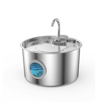 Fontaine à eau pour animaux de compagnie en acier inoxydable de qualité 304, grande capacité de 3,2 L, faible consommation d'énergie, distributeur d'eau pour chats et chiens