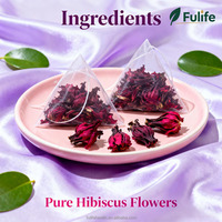 Thé aux fleurs d'hibiscus frais de qualité supérieure, 20 sachets par sachet, thé santé avec emballage personnalisable, ralentit le vieillissement
