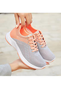 Moda barata casual transpirable color a juego zapatos deportivos para mujeres y niñas - Product Image 3