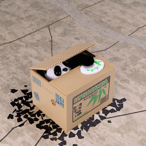 Hucha Electrónica Creativa con Diseño <span class=keywords><strong>de</strong></span> Panda Ladrón <span class=keywords><strong>de</strong></span> Dinero, Hucha <span class=keywords><strong>de</strong></span> Plástico para Niños - Product Image 3