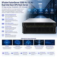Serveur en rack XFusion FusionServer 5288 V6 V7 4U double processeur Intel Xeon GPU pour l'apprentissage profond, la virtualisation, le calcul haute performance et les entreprises