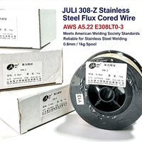 Fil fourré auto-protégé en acier inoxydable AWS A5.22 E308LT0-3, Arc stable, Faible éclaboussure pour le soudage de l'acier inoxydable