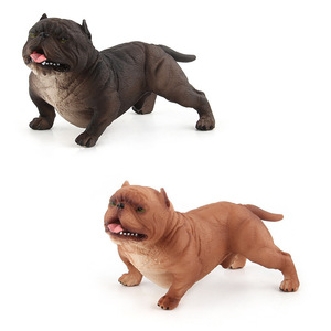 Figurine de chien <span class=keywords><strong>Pitbull</strong></span> bouledogue français simulé 13cm modèle animal solide 6 styles décor de bureau à collectionner - Product Image 5