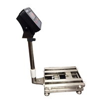 Balance de plate-forme électronique en acier inoxydable 150 kg 30*40 cm, balance de plate-forme numérique LED verte