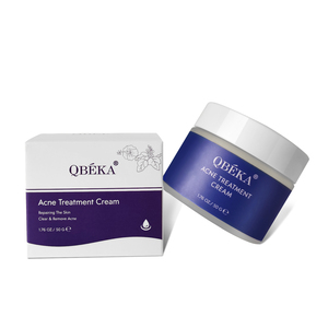 <span class=keywords><strong>Crema</strong></span> de Tratamiento para el Acné QBEKA Premium de 50g <span class=keywords><strong>con</strong></span> Ácido Glicólico y Escualeno, Reduce el Enrojecimiento y las Marcas del Acné, Combate el Acné, Suaviza la Piel e Hidrata - Product Image 2