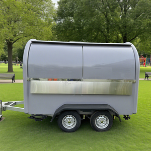 Remorque alimentaire multifonctionnelle sur mesure, entièrement équipée, avec marquage professionnel et logos personnalisés, chariot de vente de hot-dogs - Product Image 2