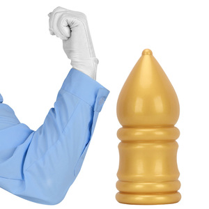 Dildo anal géant en silicone doré extra large et extra épais de 11 cm, jouet sexuel <span class=keywords><strong>pour</strong></span> hommes et femmes, <span class=keywords><strong>pour</strong></span> anus relaxé, sensation de main - Product Image 3