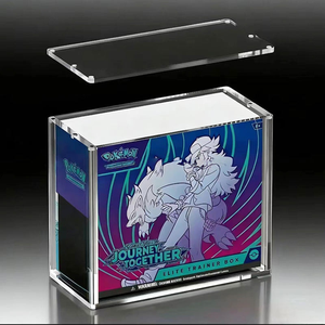Boîte de protection transparente en acrylique pour Pokémon ETB avec couvercle magnétique et protection UV pour Elite Trainer Box - Product Image 1