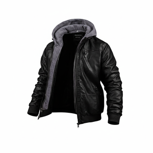 แจ็กเก็ตขี่จักรยานหนัง PU สำหรับผู้หญิงเสื้อแจ็กเก็ตนักล่าลำลองดีไซน์ใหม่ล่าสุด - Product Image 1