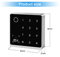 Teclado Exterior Impermeable con Contraseña, Wiegand 26 34, EM, NFC, Control de Acceso a Puertas, Escáner de Códigos QR, Lector de Códigos QR