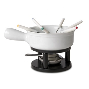 Hot bán đồ dùng nhà bếp cao cấp chất lượng thép không gỉ Fondue Set đồng pho mát Fondue nồi - Product Image 6