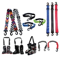 Sangle de transport multifonctionnelle pour chaussures de ski pour hommes, prête à l'emploi transfrontalière, réglable, avec fermeture Velcro en nylon