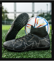 Nouvelles Chaussures de Football 2026 Hommes/Femmes à Crampons Longs AG pour Jeunes et Étudiants Compétition/Entraînement Tige en PU Coton