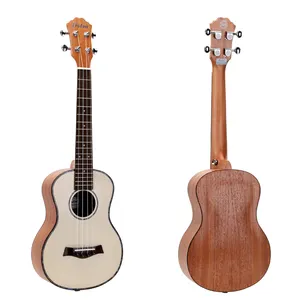 Giá rẻ và thanh lịch Trung Quốc Mini Guitar 26 inch Tenor Ukulele Guitar với vân sam ván ép