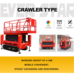 Plataforma Elevadora de Tijera Eléctrica Ever Star, Altura de 6-14 Metros, Capacidad de 230-450 kg, Plataforma Hidráulica Autopropulsada Compacta - Product Image 6