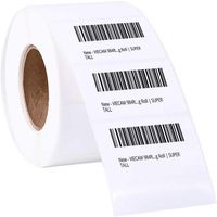 (50 X 30 Mm) Label Kertas Thermal Multiguna Barcode Kompatibel dengan Printer Label Zebra Rollo