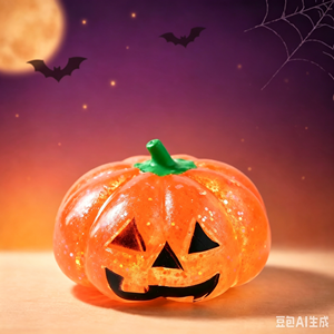 Juguete Antiestrés de Silicona con Forma de Calabaza de Halloween, Divertido y Blandito, con Purpurina, Certificado por la CPC, para Mayores de 14 Años - Product Image 6