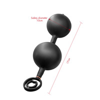 Plug anal gonflable en silicone liquide perlé pour hommes et femmes, dilatateur anal portable, jouet sexuel pour adultes