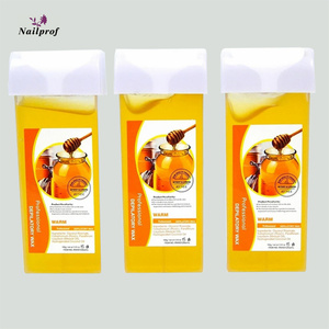 Cartouche de cire dépilatoire à rouleau de 100g, douce pour l'<span class=keywords><strong>épilation</strong></span>, bâton de cire sans <span class=keywords><strong>douleur</strong></span>, substrat huileux, miel, <span class=keywords><strong>sucre</strong></span>, utilisation en salon et à domicile - Product Image 2