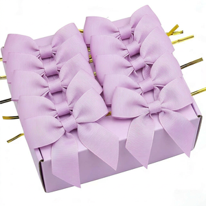 <span class=keywords><strong>Ruban</strong></span> Organza Transparent Doré Pré-noué Torsadé pour Cadeaux – Nœuds Prêts à l'emploi à Prix Fabricant - Product Image 6
