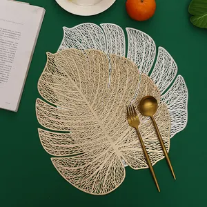 PVC foglie tropicali tappetino geometrico antiscivolo da cucina Coaster piatto isolante tazza tavolo tappetino decorazione casa Hotel