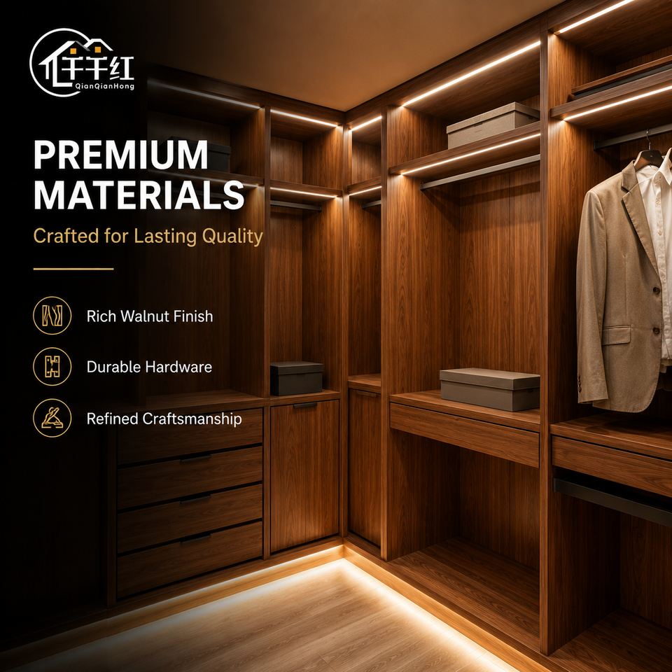 Luxury Walk In Closet Wardrobe System Custom Bedroom Storage Furniture ...